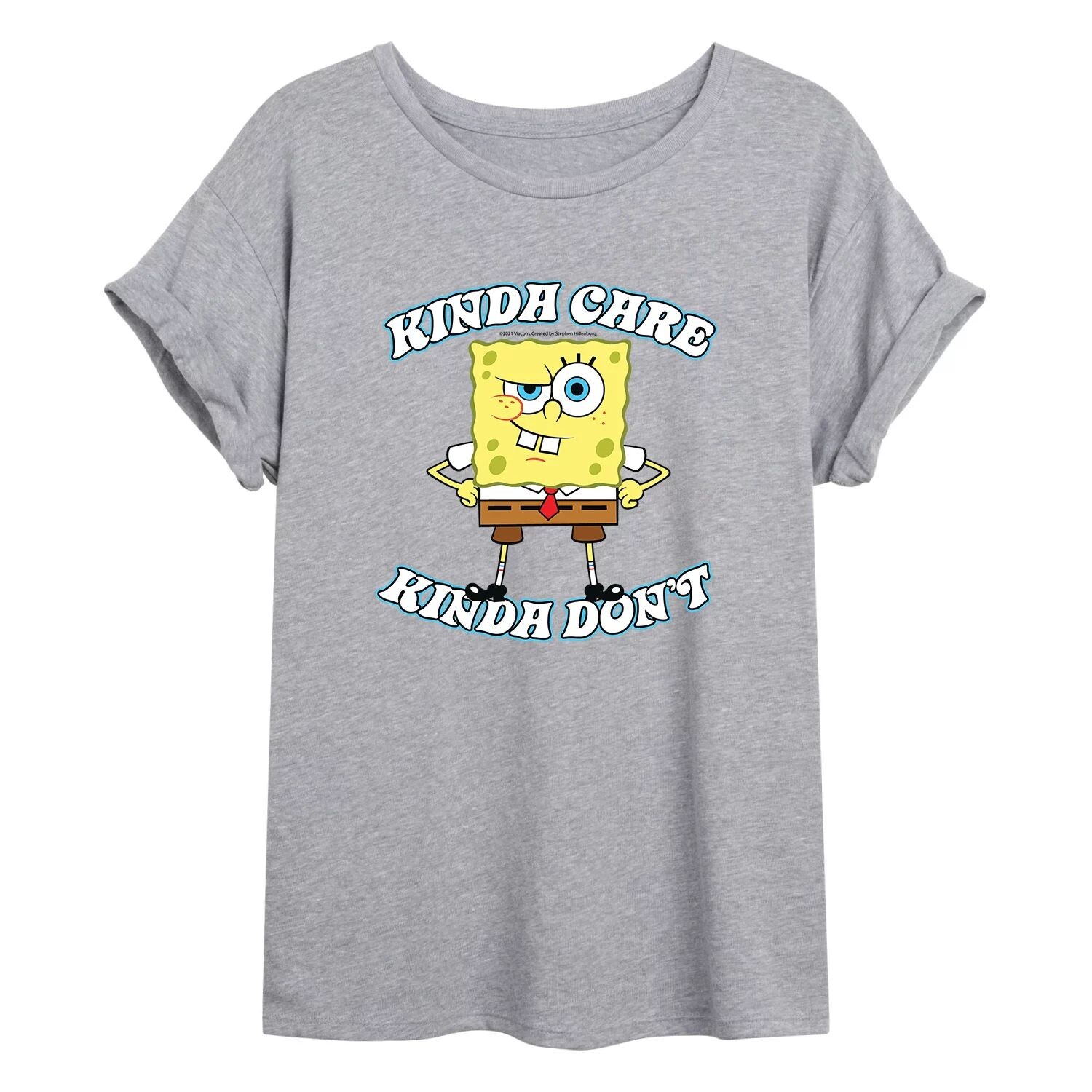 

Детская футболка большого размера с рисунком SpongeBob Kinda Care Licensed Character
