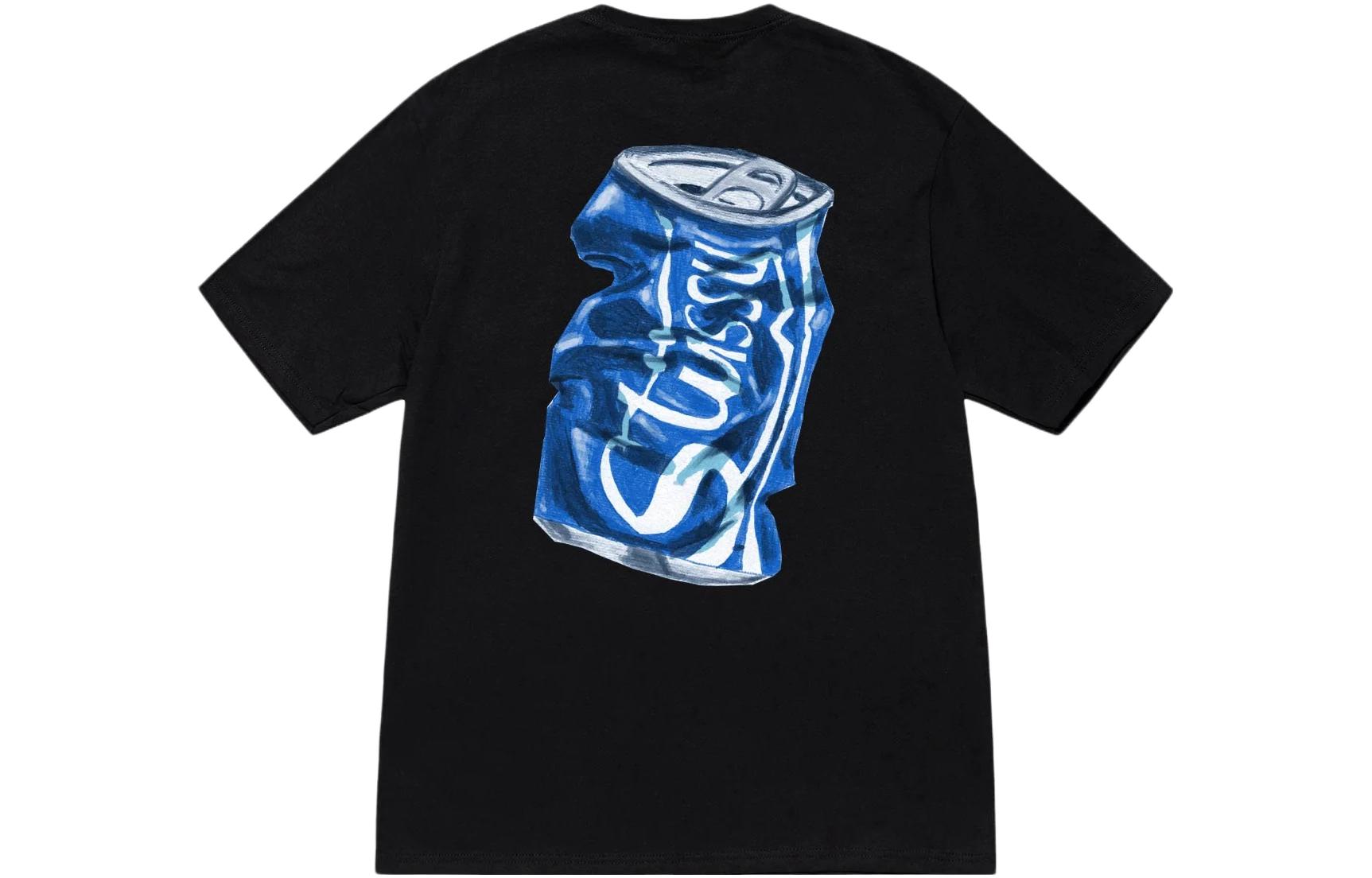 Футболка Stussy с принтом банки газировки, темно-синий — фото 2