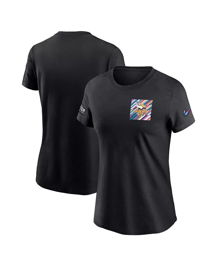 

Женская черная футболка Minnesota Vikings 2023 NFL Crucial Catch Sideline Tri-Blend Nike