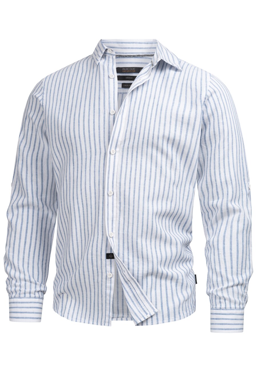 

Рубашка на пуговицах классического кроя INDICODE JEANS Brayden, синий