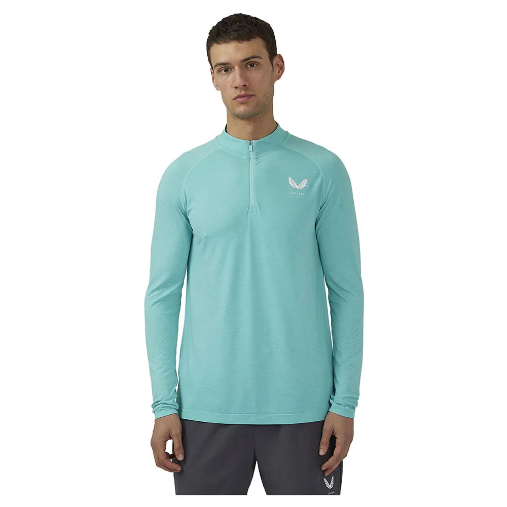 

Толстовка спортивная Castore CME40967 Seamless half zip, синий