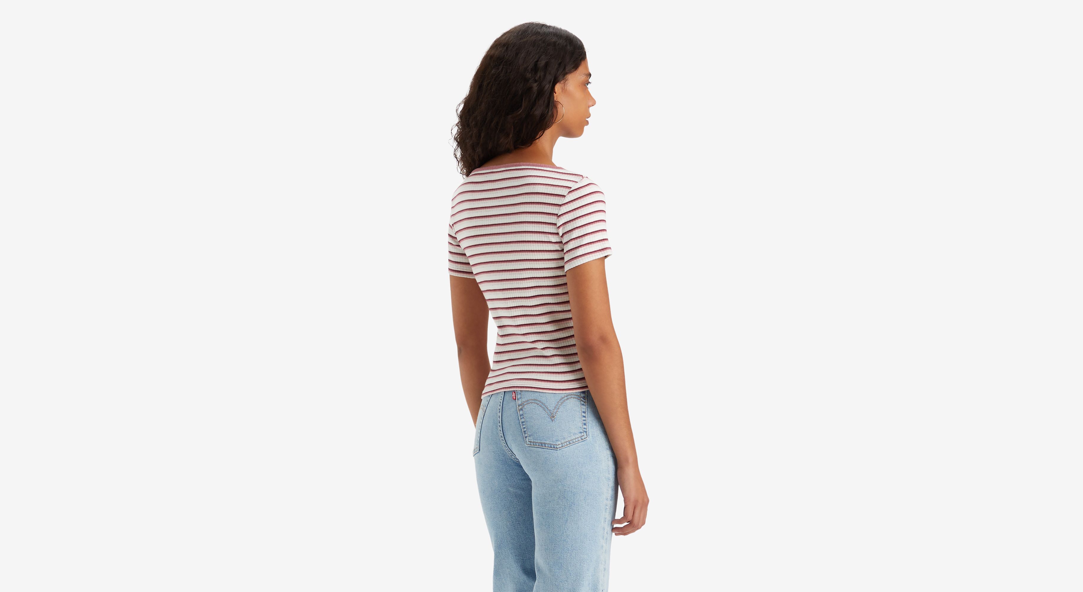 

Топ Britt с застежкой спереди Levi's, цвет Fruity Stripe Sugar - White