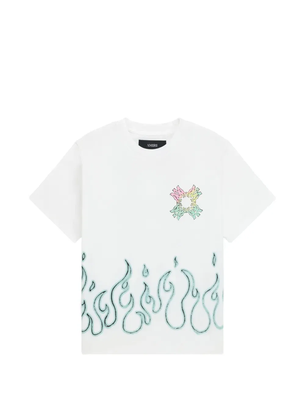 Футболка Quad Flames MA AMIRI, белый