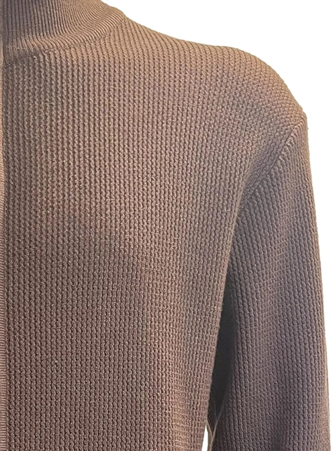 Кардиган для мужчин Casual Slim Fit с длинными рукавами и воротником стойкой — фото 4