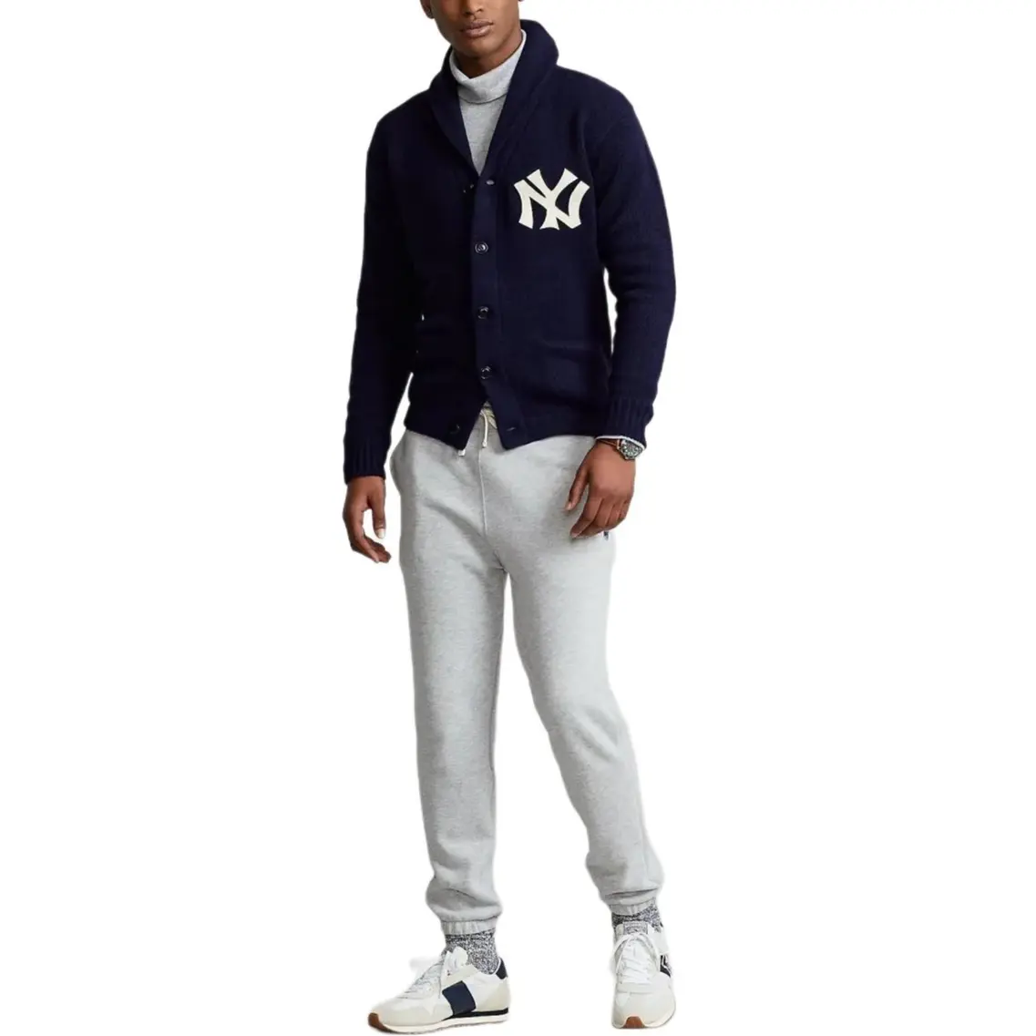Polo Ralph Lauren Свитер Yankees FW24 мужской marine blue — фото 3