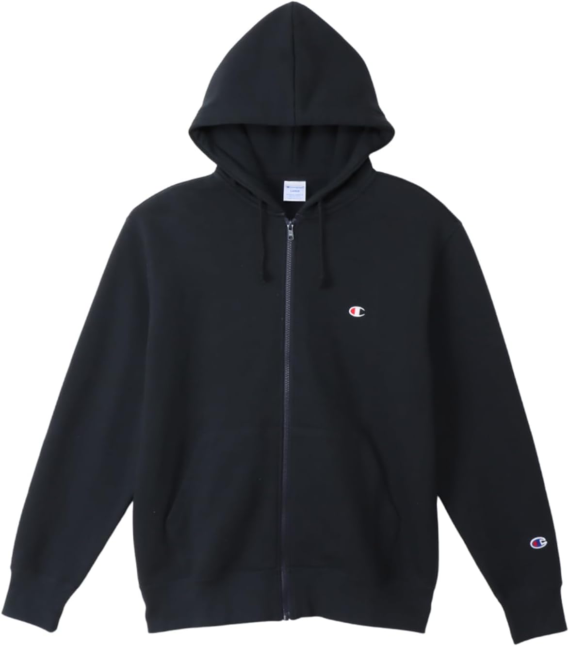 

Мужская толстовка Champion C3-W104Z на молнии, с длинными рукавами, флисовой подкладкой, логотипом One Point, с капюшоном на молнии, базовая модель, темно-синий