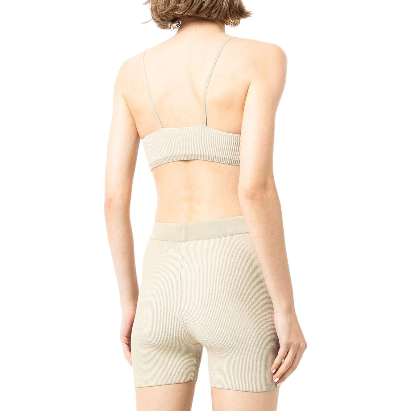 Повседневные шорты женские телесного цвета Jacquemus — фото 3