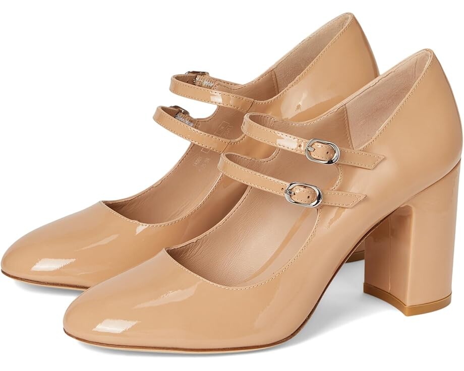 

Туфли Stuart Weitzman Posh 85 Mary Jane, цвет Adobe
