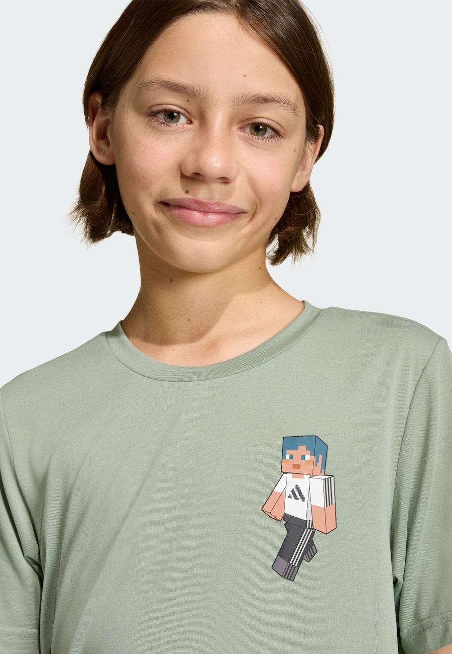 Футболка Performance ADIDAS SPORTSWEAR Minecraft, пастельно-зеленый — фото 4