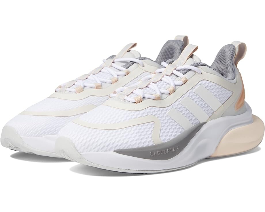 

Кроссовки Adidas Alphabounce+, цвет White/Zero Metallic