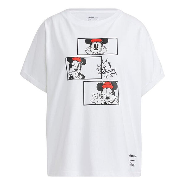 

Футболка neo x disney mf 1 печать Adidas, белый