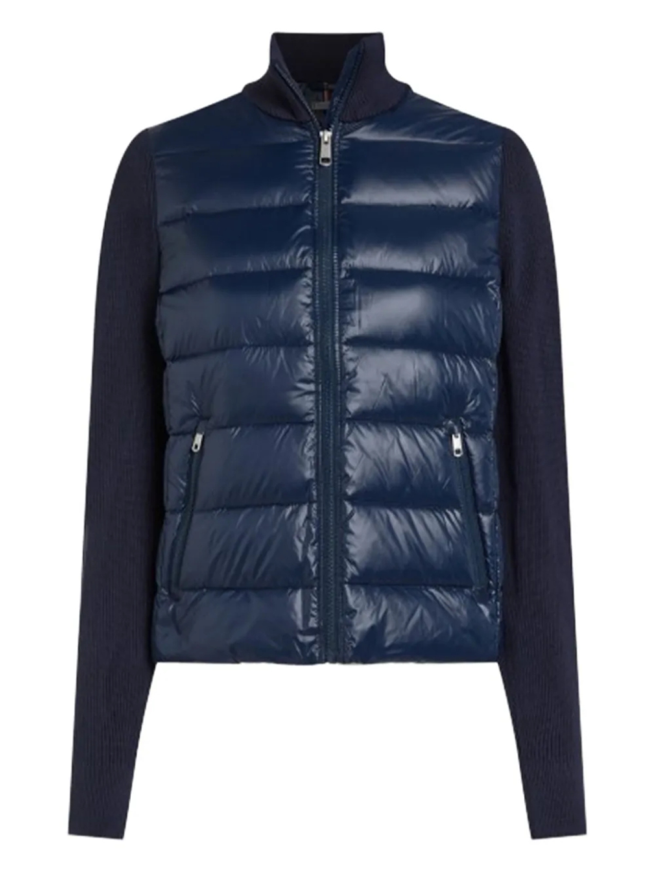 

Пуховик Tommy Hilfiger с контрастными рукавами, синий