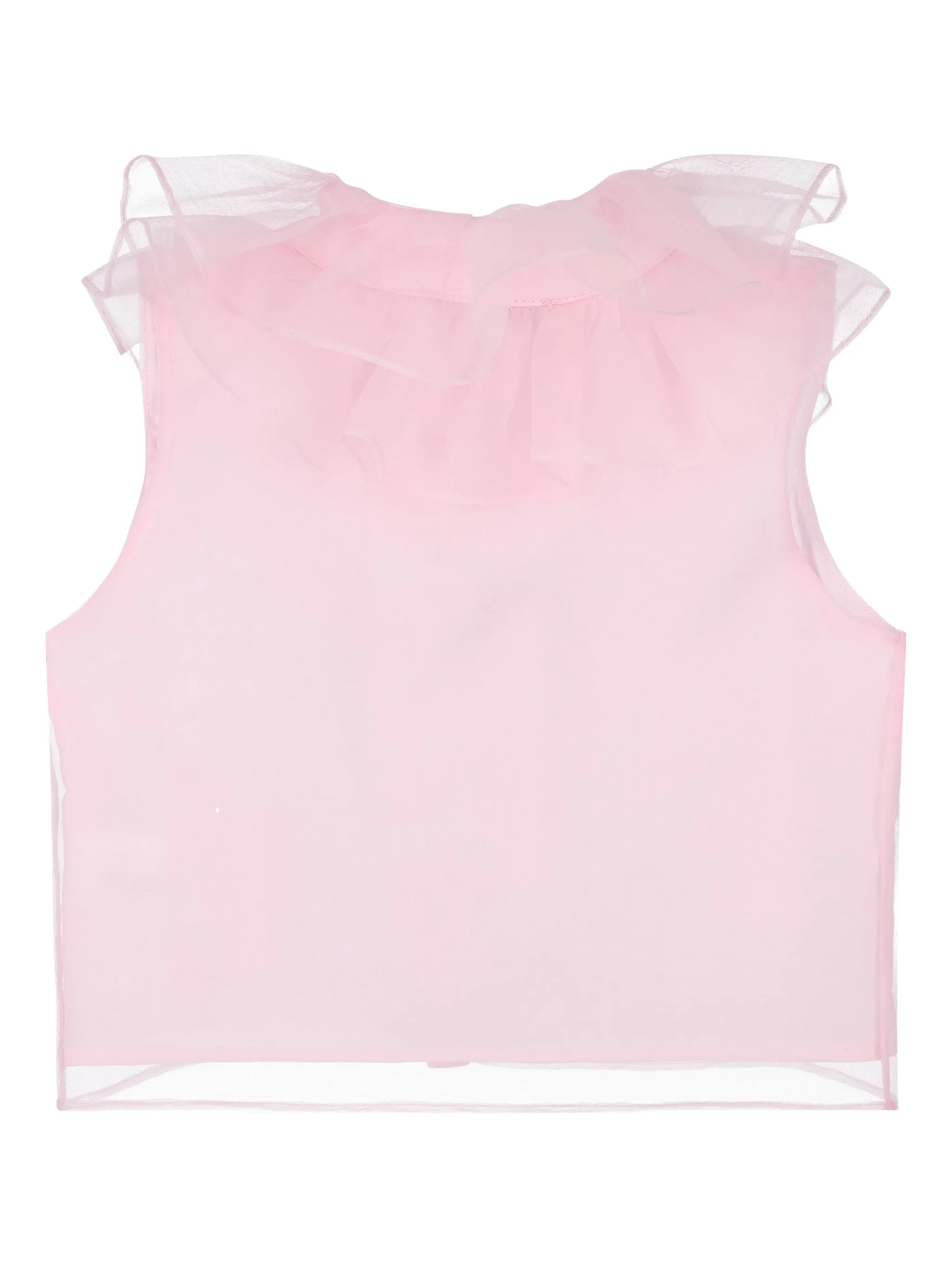 Комплект из топа и юбки с бантом Mama Luma Kids, розовый — фото 4