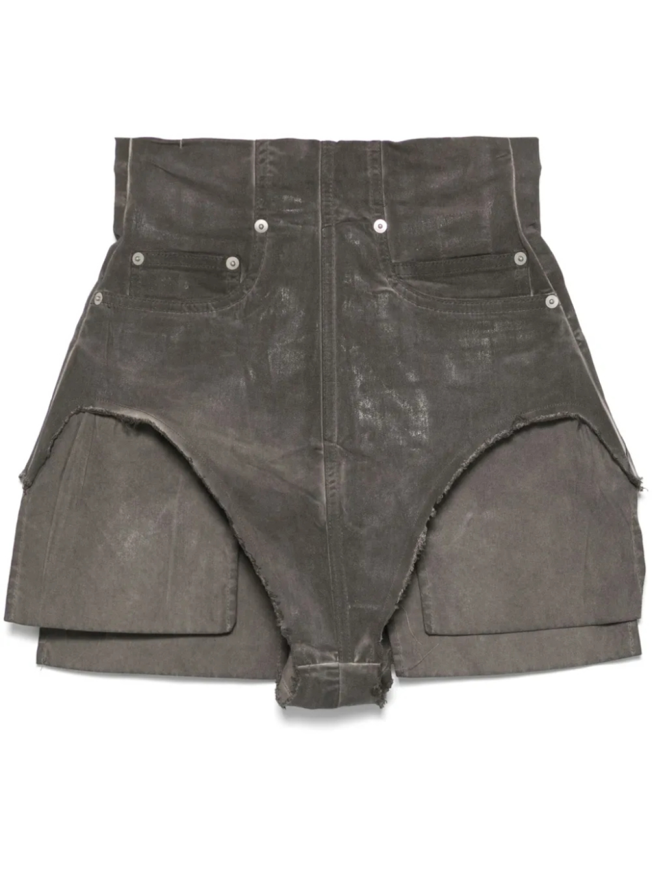 

Rick Owens DRKSHDW шорты с разрезами, серый