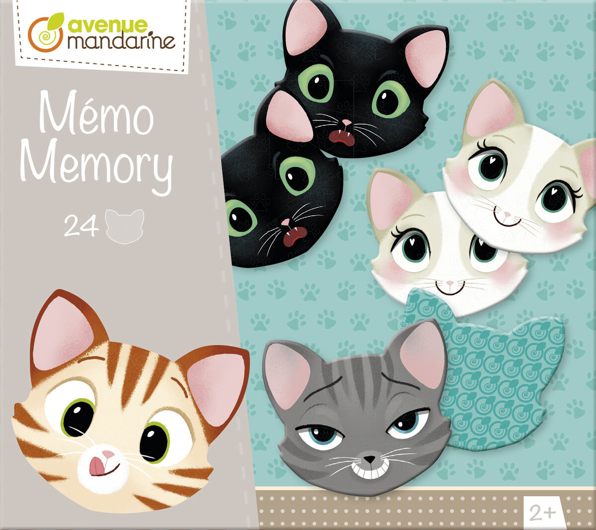 

Memory Cat Faces, игра-головоломка, Avenue Mandarine