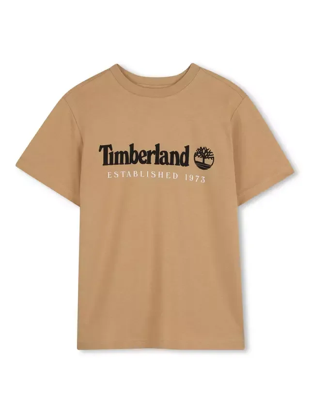 Детская футболка с логотипом, цвет Камень Timberland