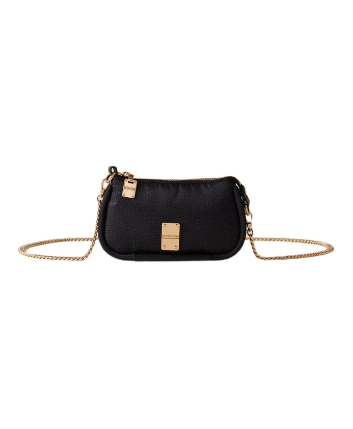 

Миниатюрная наплечная сумка из технической ткани. Borbonese, черный