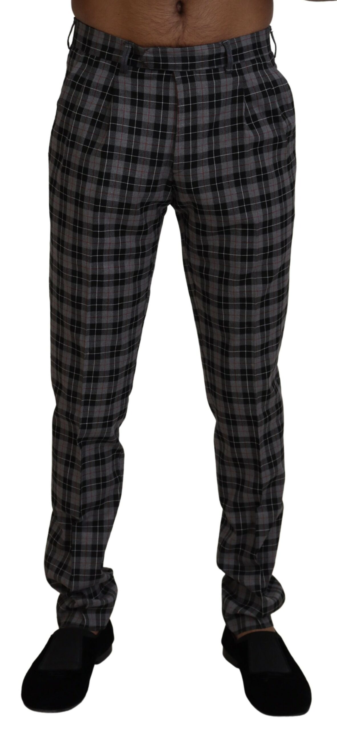 

Элегантные серые клетчатые мужские брюки чинос Bencivenga, Gray Patterned