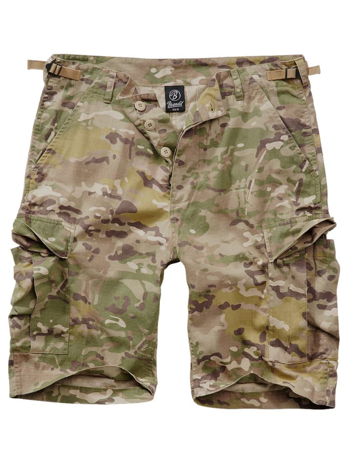 

Короткие шорты Bdu Ripstop Shorts в камуфляже Brandit