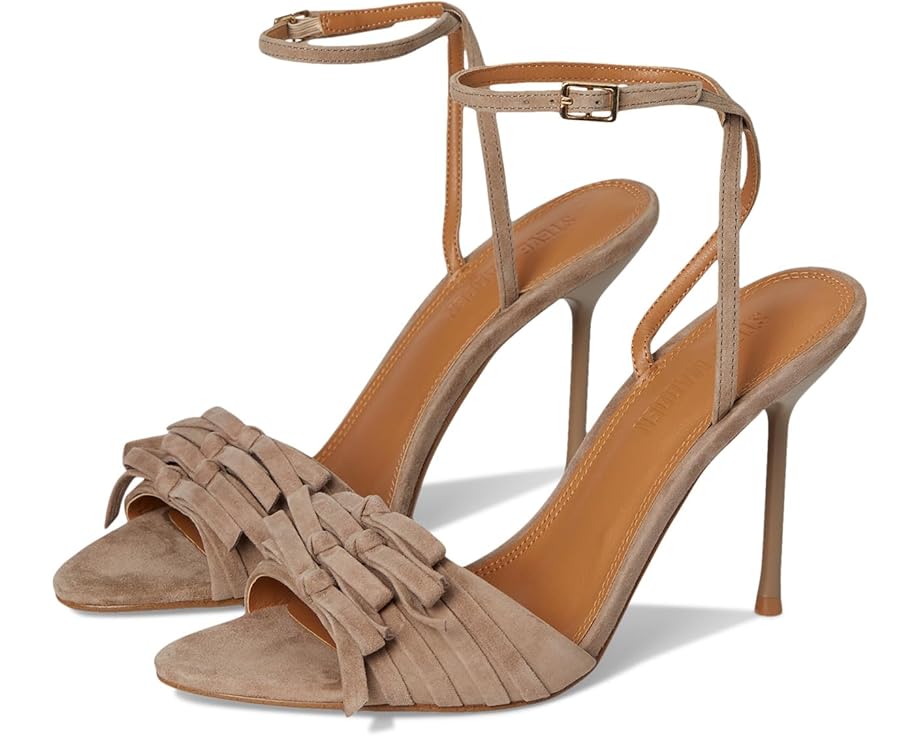 Женские босоножки Steve Madden Porsha замшевые на каблуке, бежевый