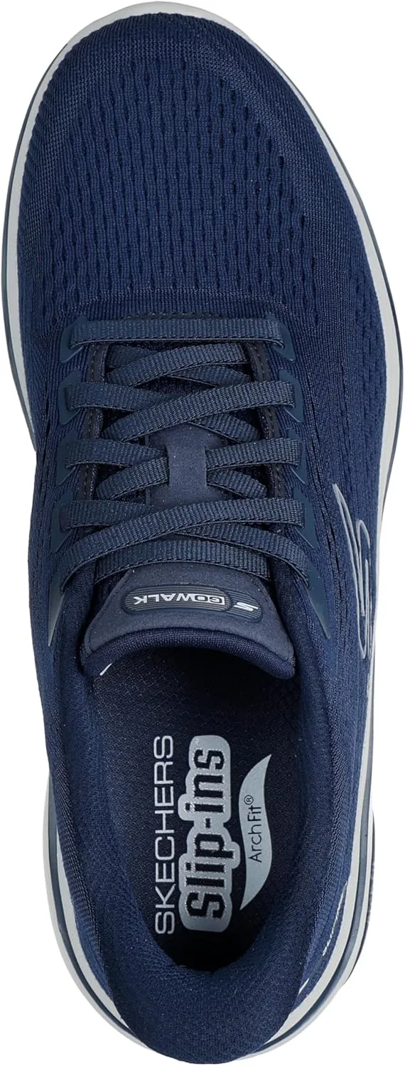 Мужские кроссовки Skechers Go Walk Arch-fit 2.0 Percy Hands Free без шнурков, темно-серый — фото 2