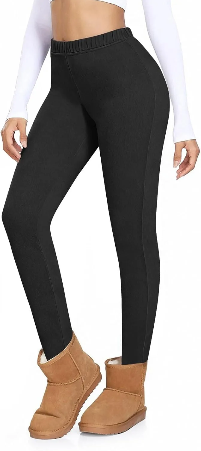 Утепленные леггинсы для женщин High Waisted с эффектом контроля живота