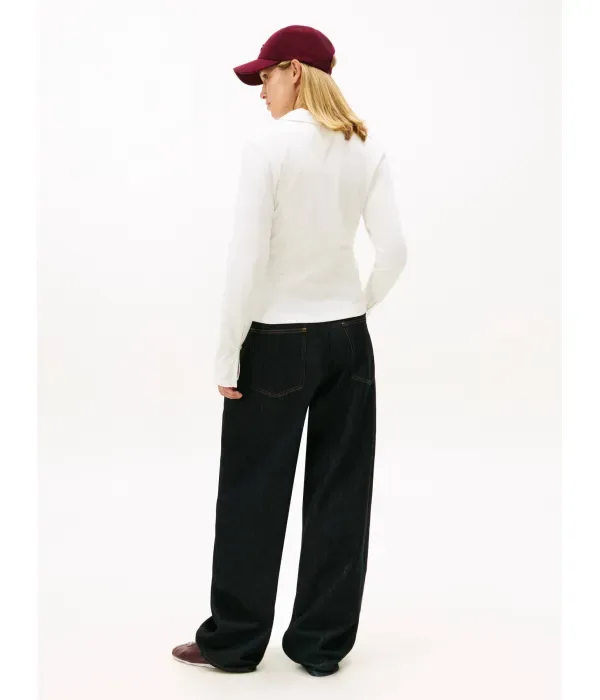 Полюс slim fit Tommy Hilfiger, экрю — фото 3