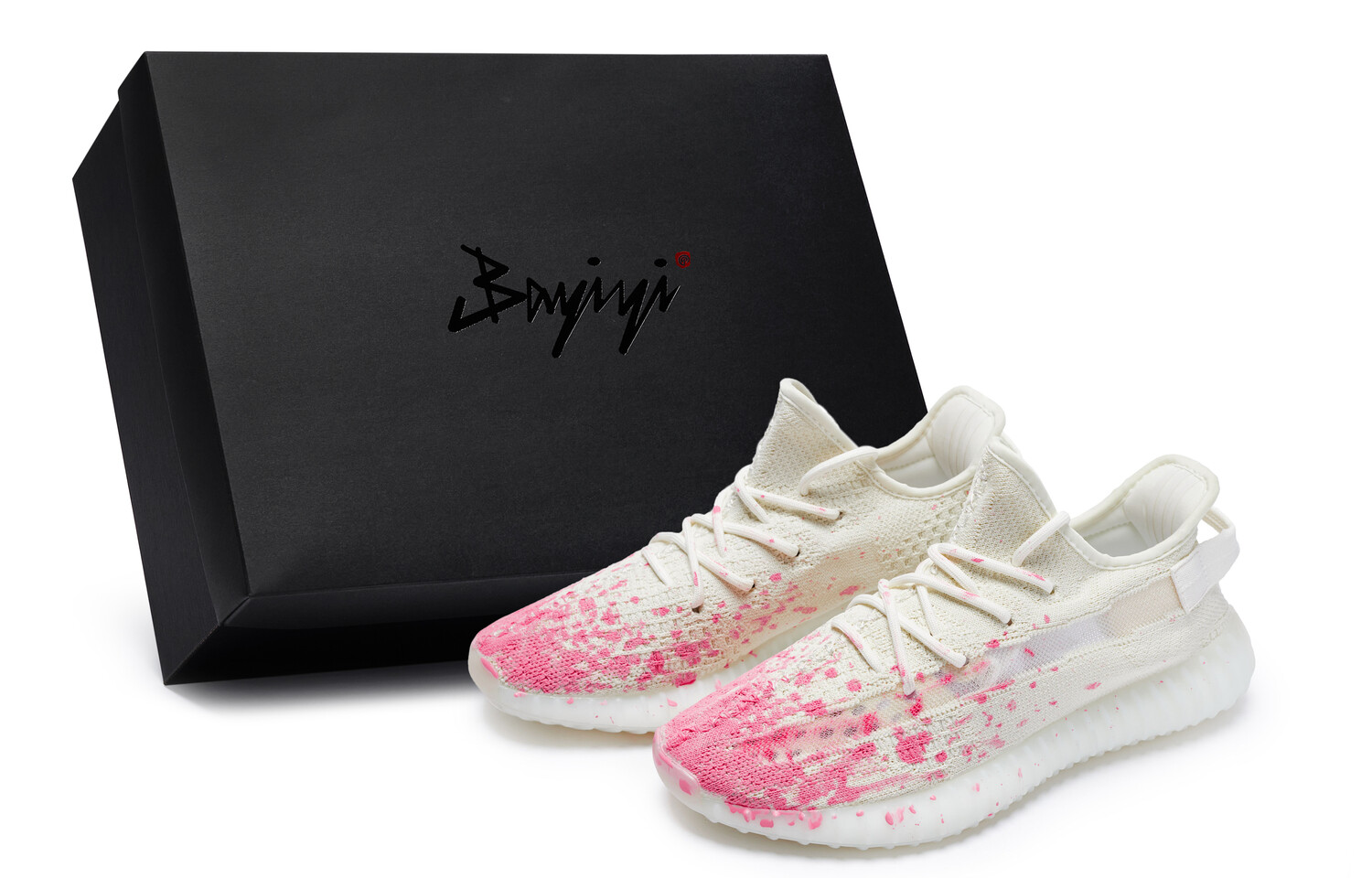 Кроссовки adidas originals Yeezy Boost 350 V2 Lifestyle Shoes Unisex Low-top Fuchsia, белый/фуксия