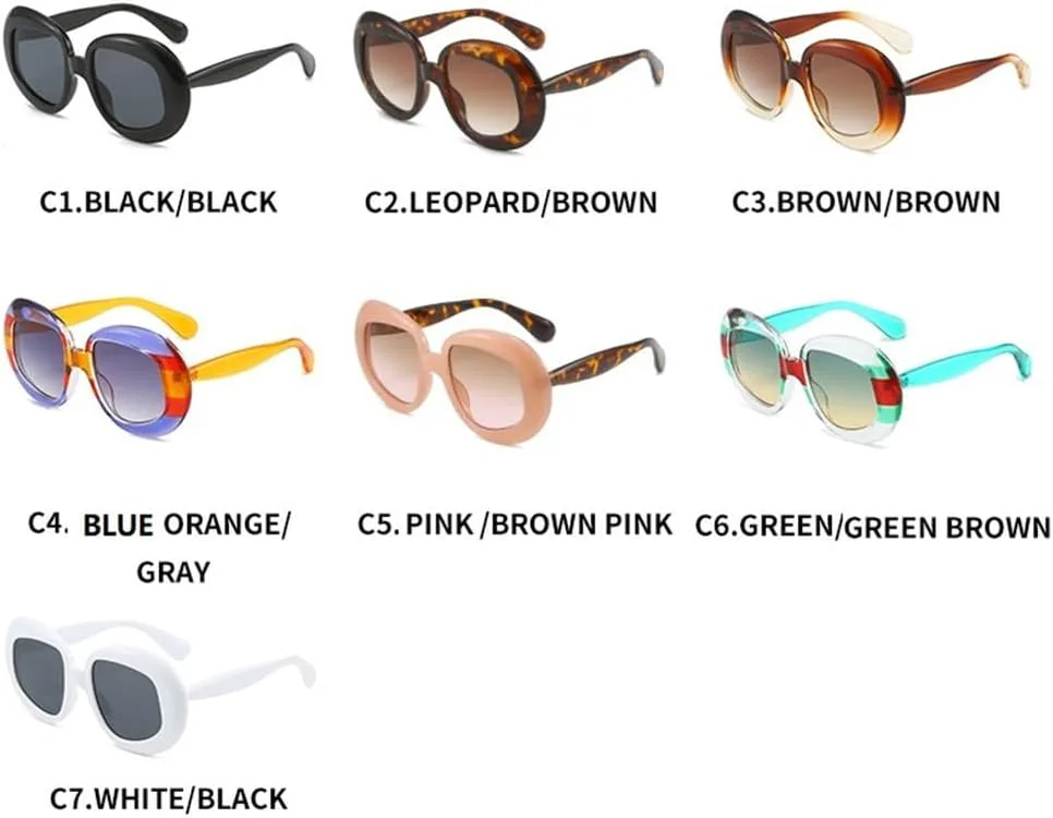 

Солнцезащитные очки UV400 с овальными прозрачными градиентными линзами в стиле панк, для женщин и мужчин, для бега и занятий спортом на открытом воздухе UYPTK, Brown