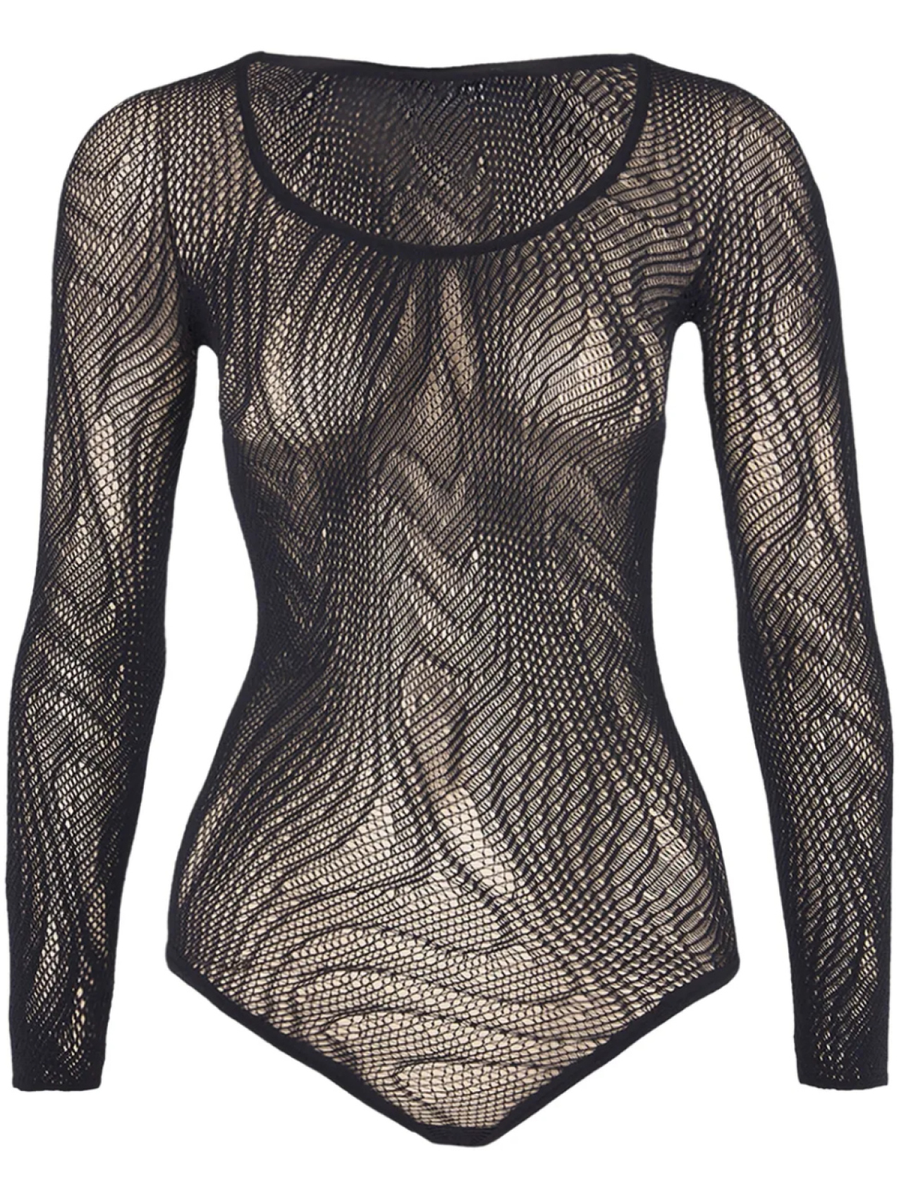 

Wolford боди Snake Net String, черный