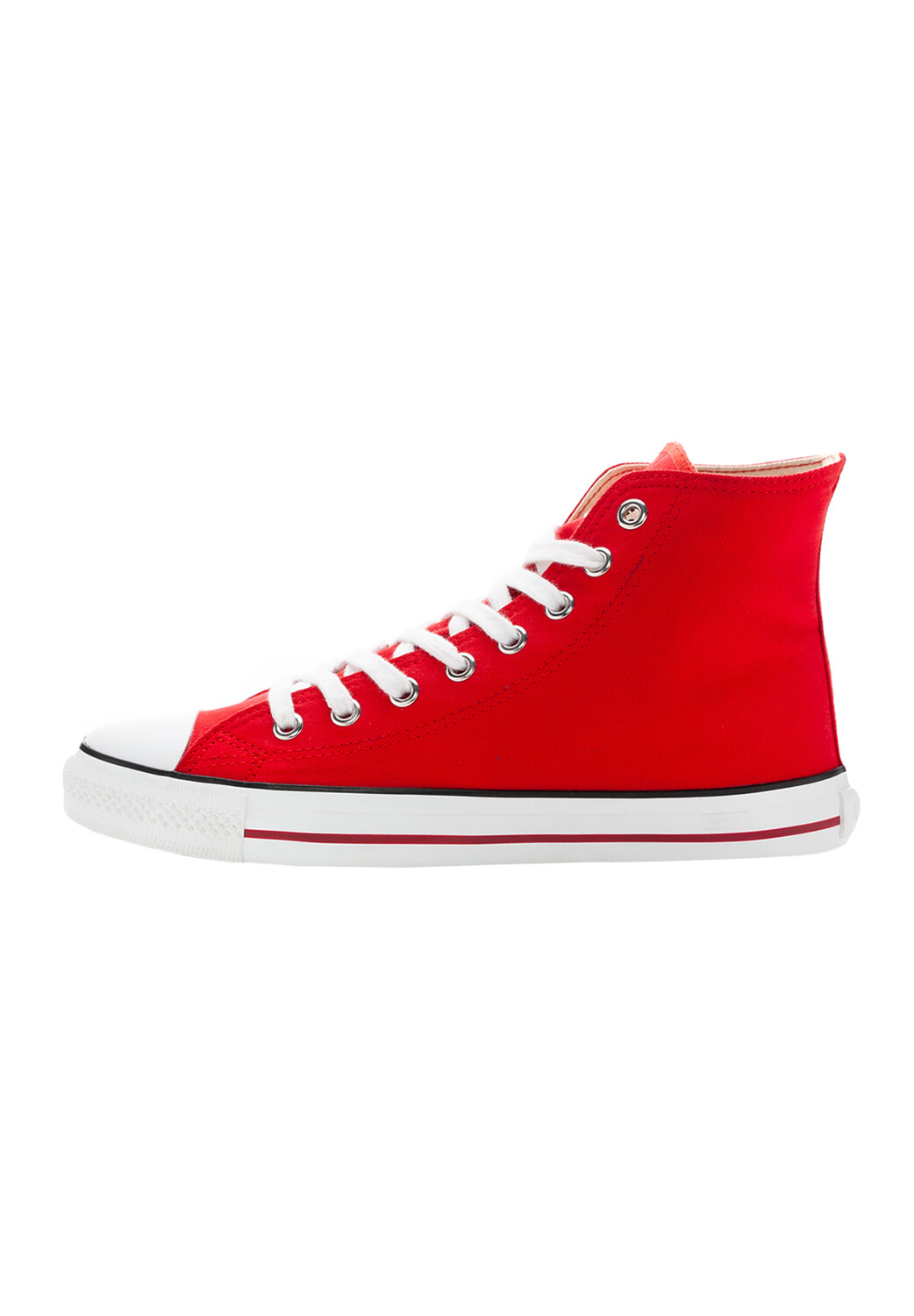 

Кроссовки ethletic Canvas White Cap Hi Cut, цвет cranberry red just white