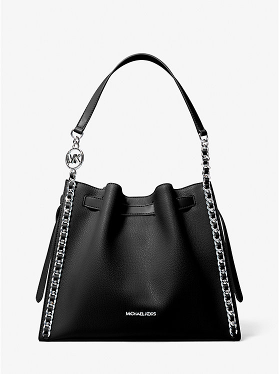 

Большая сумка через плечо Mina с цепочкой Michael Kors, черный