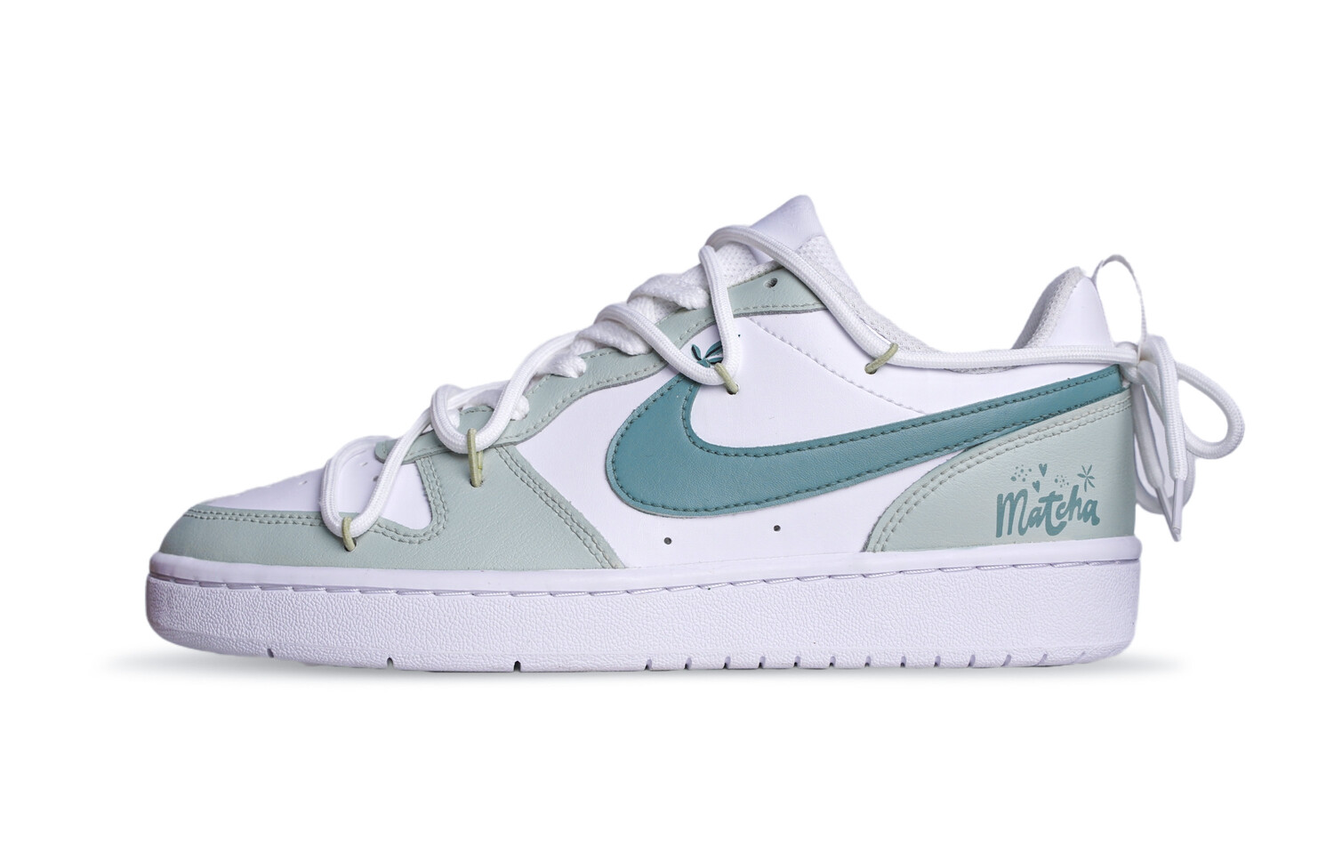 

Кроссовки Nike Court Borough Series Skateboard Shoes Women's Low-Top Green White