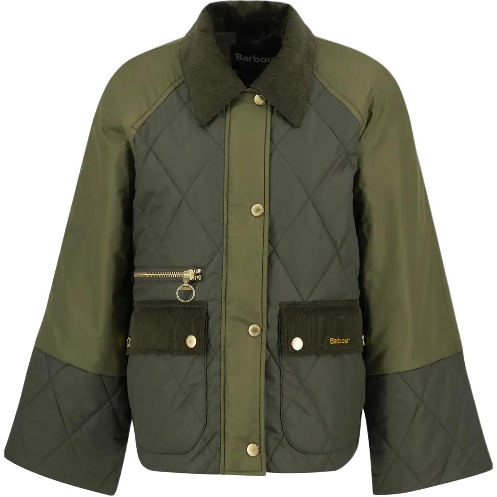 

Утепленная куртка с застежкой-молнией Barbour, оливковый