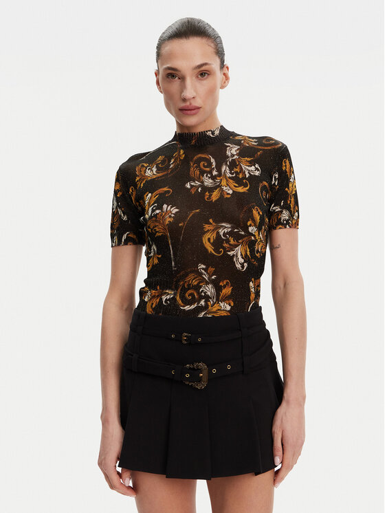 

Облегающий свитер 78HAFM07 Versace Jeans Couture, черный