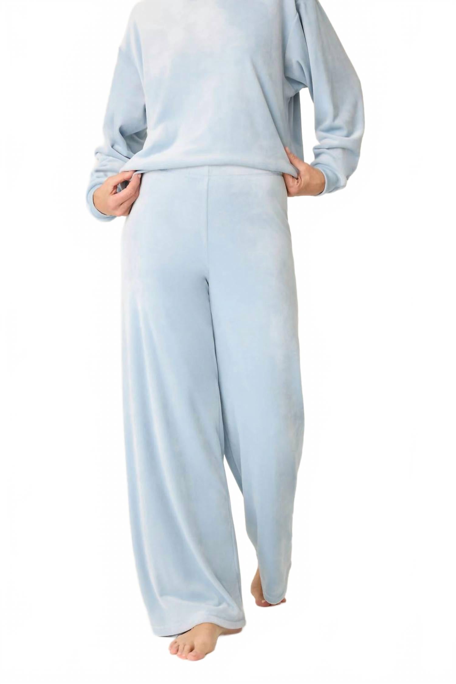 

Женские бархатные брюки Spread Love в нежно-голубом PJ Salvage