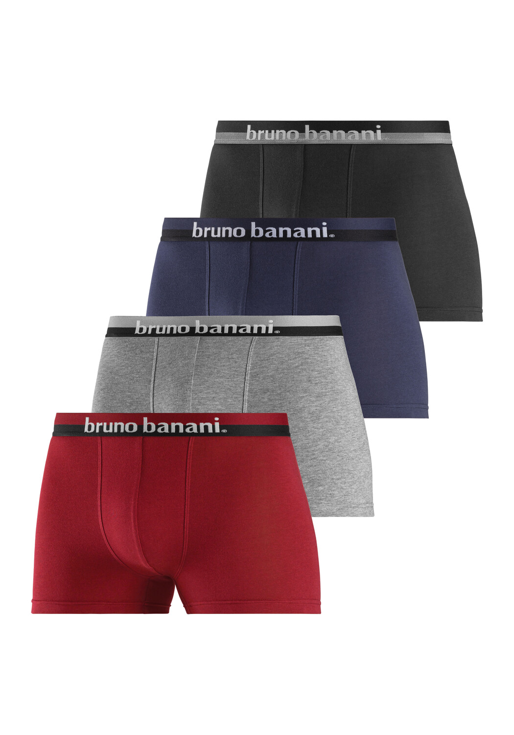 

Боксеры Bruno Banani Boxer, цвет grau-meliert, bordeaux, rot, schwarz