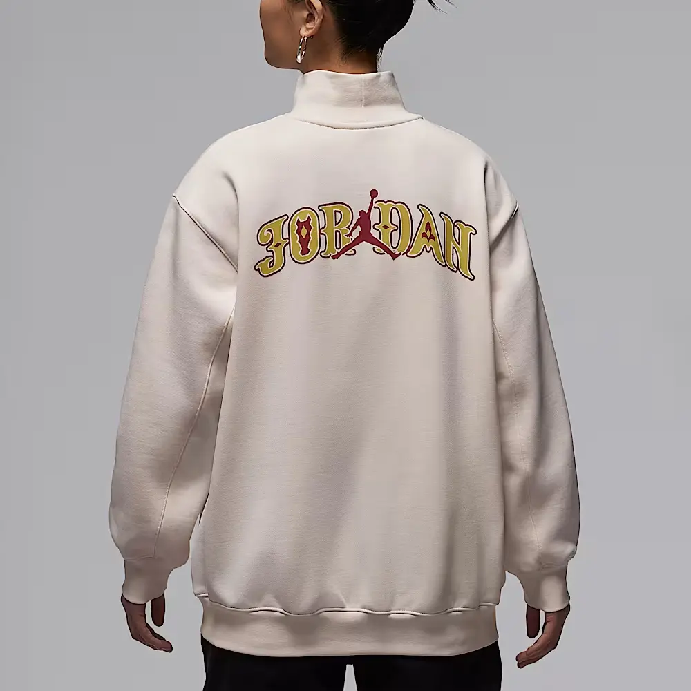 Толстовка Flight Fleece FW25 для женщин Jordan, розовый белый — фото 4