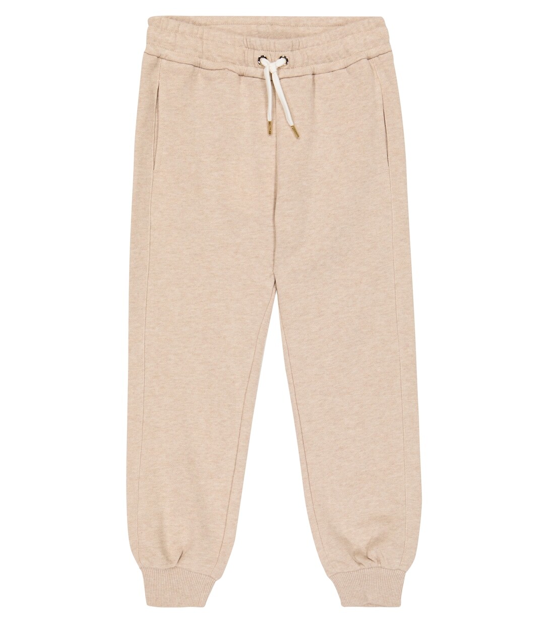 

Хлопковые спортивные штаны с кулиской Chloé, бежевый