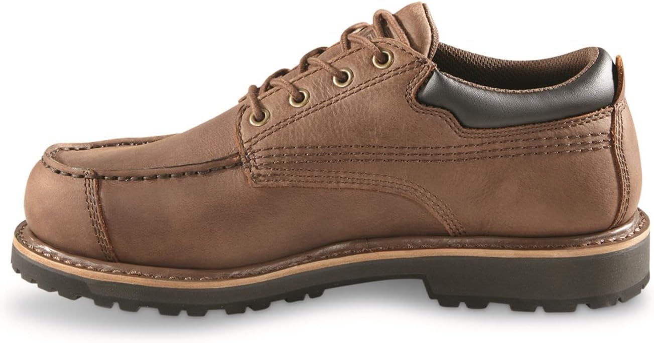 Мужские водонепроницаемые оксфорды Guide Gear Rugged Timber; стельки отводящие влагу, повседневная обувь, Canteen Brown — фото 4