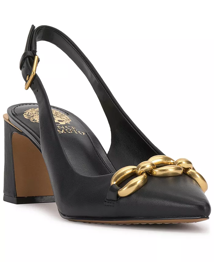 Женские туфли-лодочки Hamden-O на цепочке с открытой пяткой Vince Camuto, черный