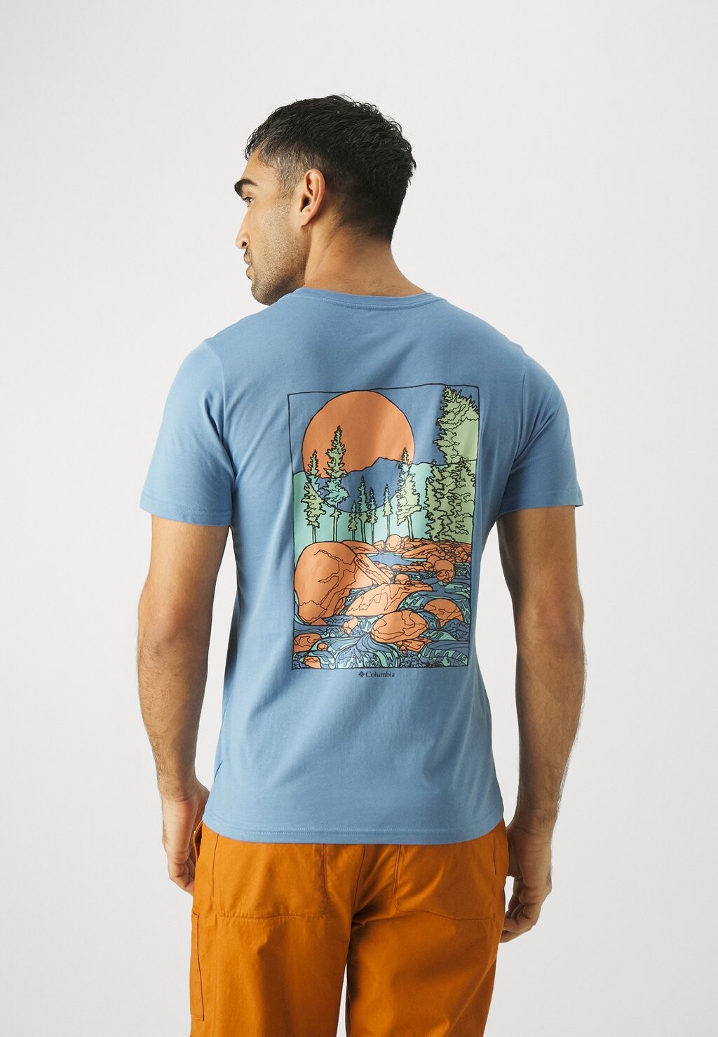 

Футболка с принтом RAPID RIDGE™ BACK GRAPHIC TEE Columbia, цвет skyler
