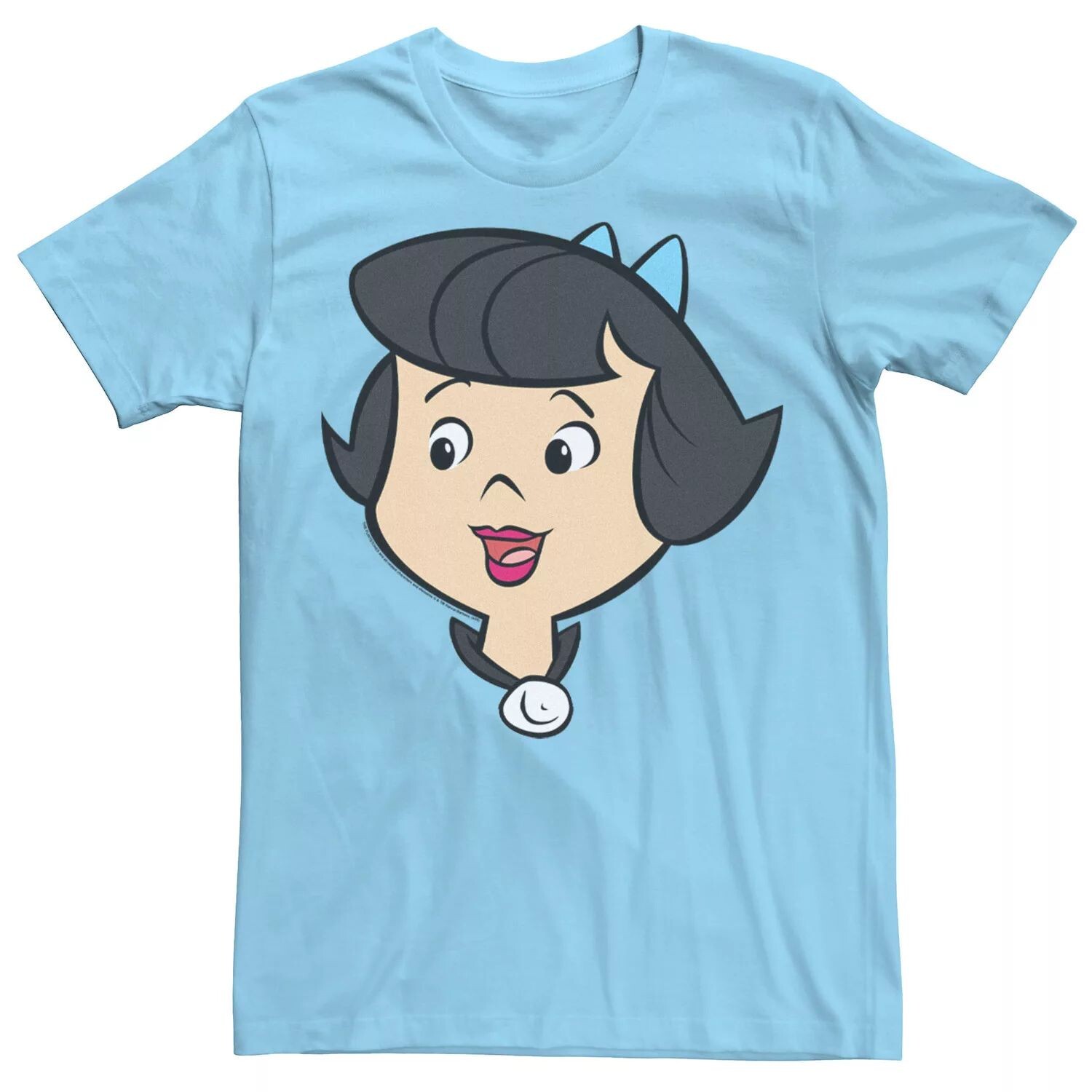 

Мужская футболка с портретом Flinstones Betty Bigface Licensed Character