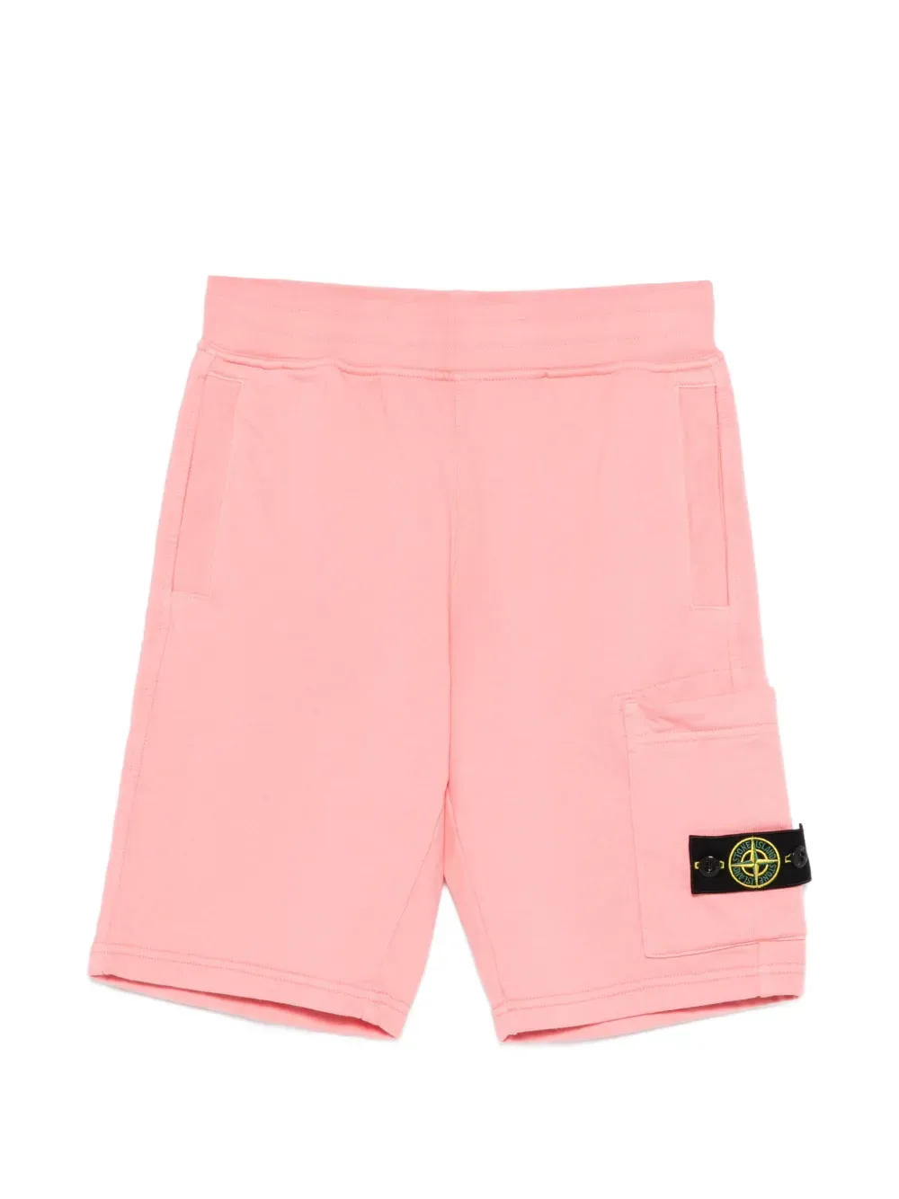 Шорты с нашивкой-логотипом Stone Island Junior, розовый