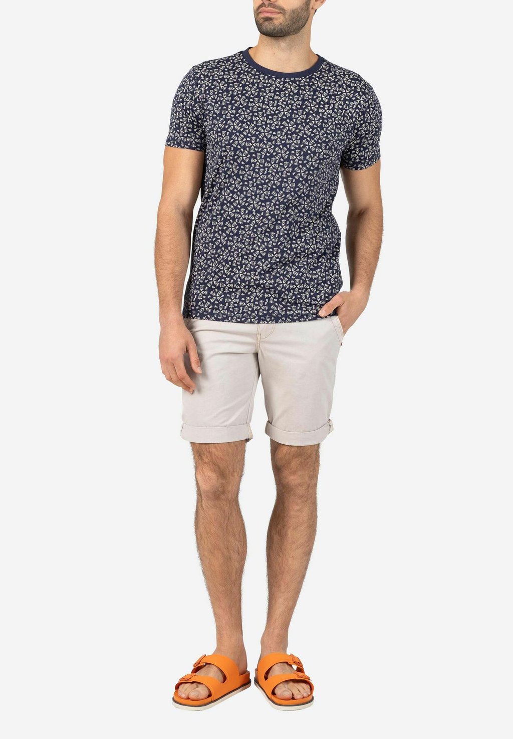

Шорты FEINE BERMUDA MIT-POCKET DESIGN TIMEZONE, бежевый