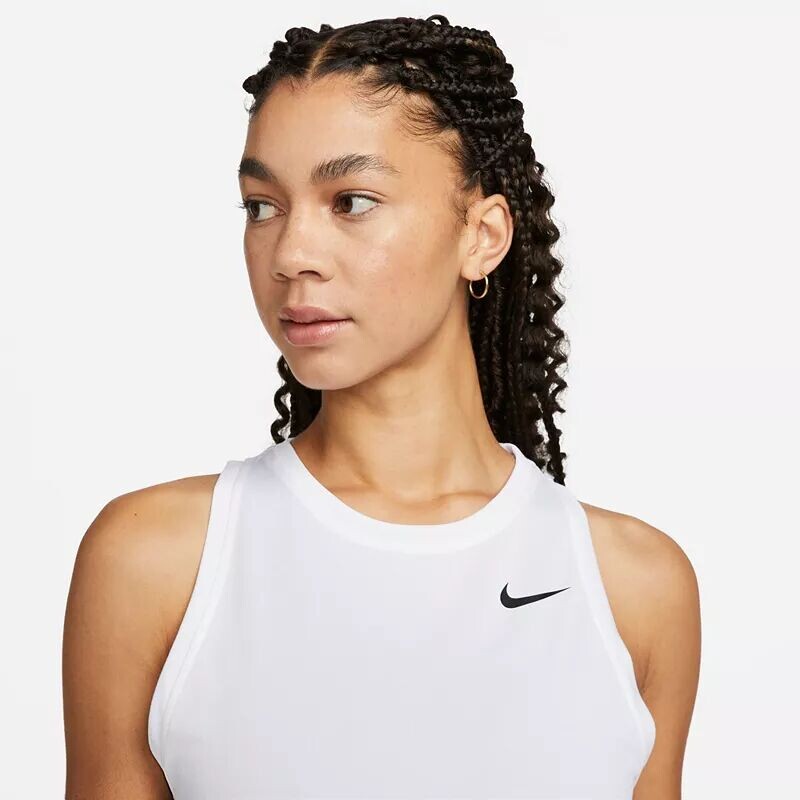 Женская тренировочная майка Nike Dri-FIT, белый — фото 4