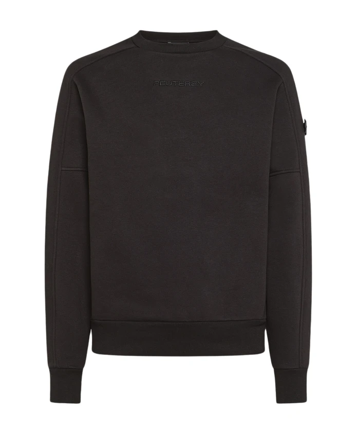 

Уютный свитер с технологичным дизайном Peuterey, черный