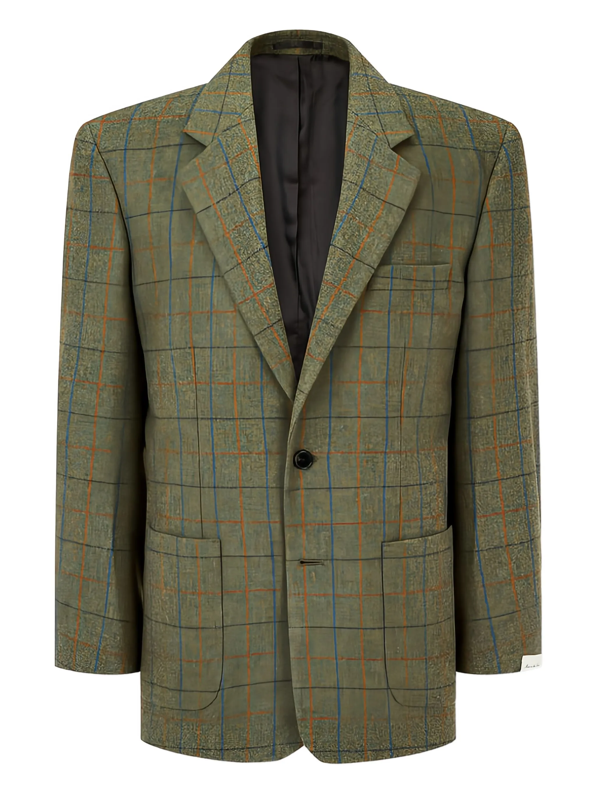 

Пиджак в клетку на пуговицах Man On The Boon., зеленый