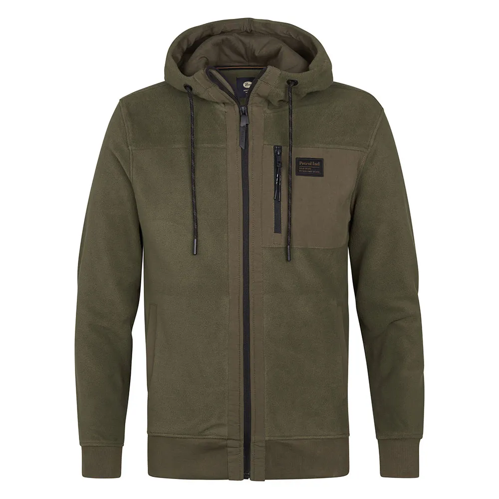 

Толстовка Petrol Industries M-3050-SWH338 full zip, зеленый