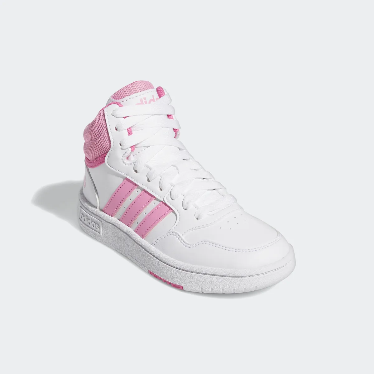 

Баскетбольные кроссовки Adidas Sportswear "HOOPS MID 3.0 K", цвет Cloud White / Bliss Pink / Pulse Magenta